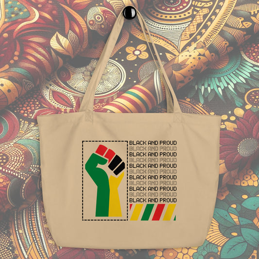 "Black and Proud" Tote Bag